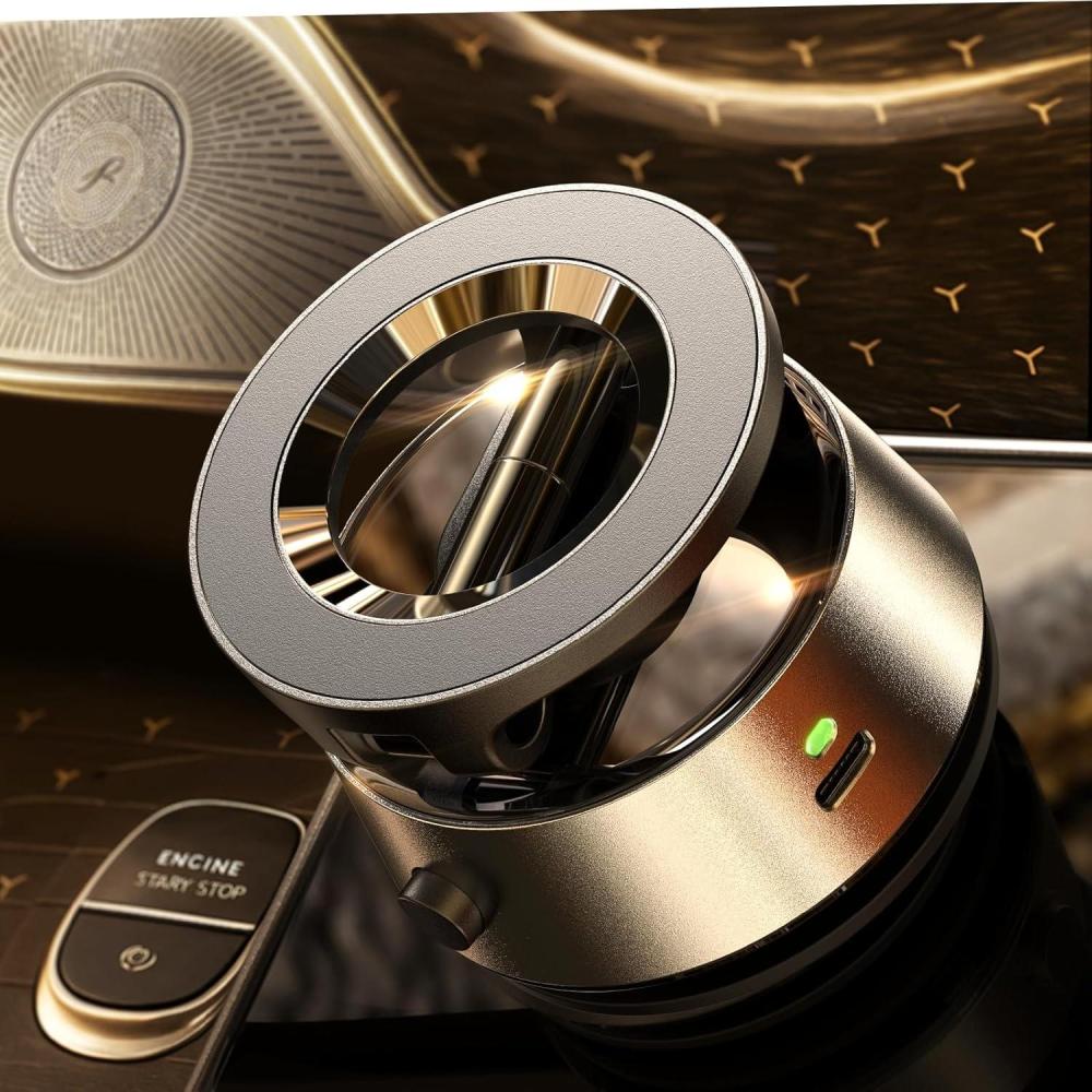 imageLISEN SuctionPro Phone Holder for CarAuto VacuumElectric Vacuum Magnetic Phone Mount Suction Cup Phone Mount 360 Adjustable Car Accessories Magsafe Car Mount for iPhone 17 Pro Max Air 16 15 14 13Space Gray