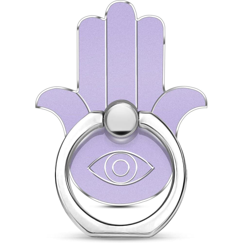 imageTACOMEGE Hand Phone Grip Holder Evil Eye Phone Ring Stand Compatible with Smartphone Tablet EReader Etc PHGRBKPHGRPU