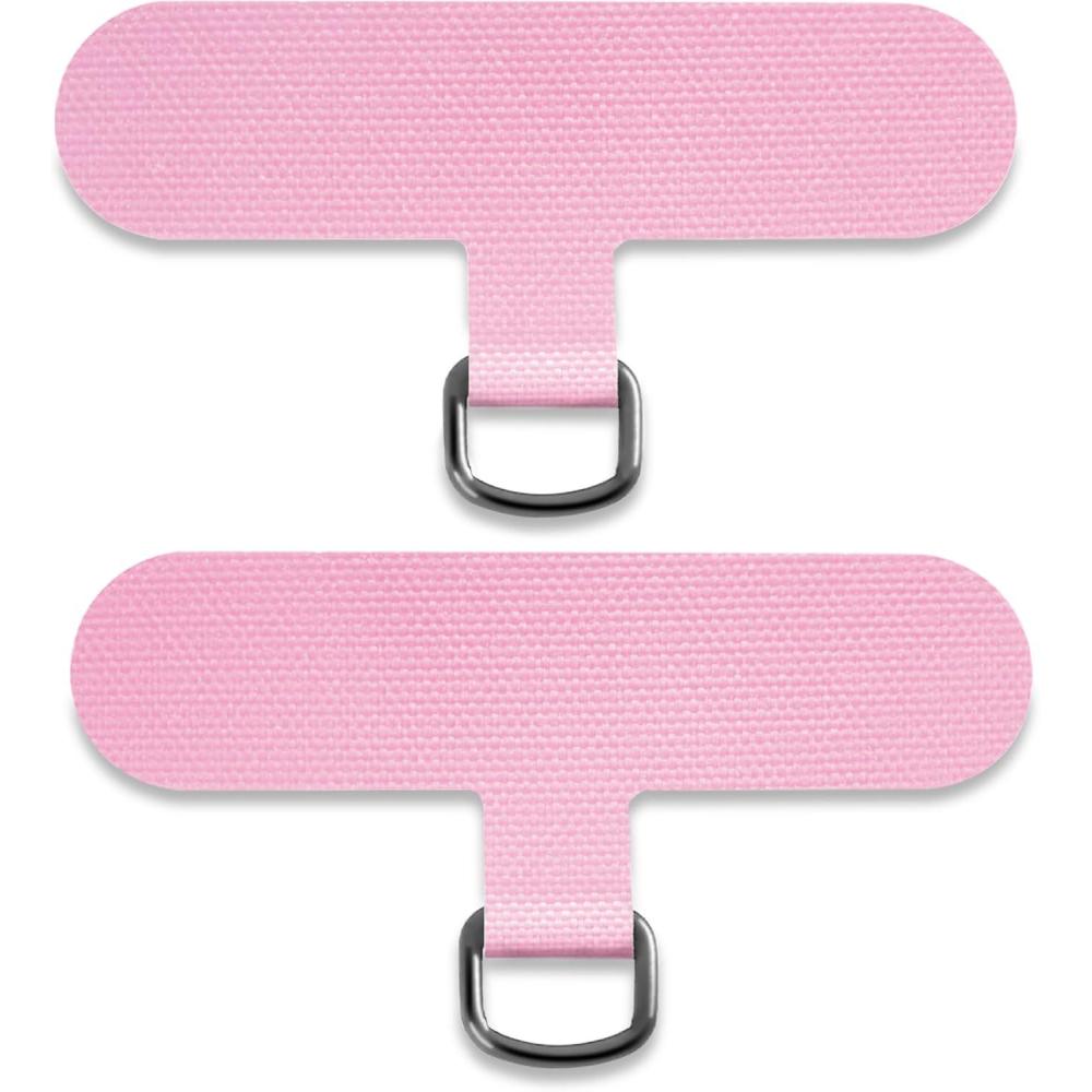 imageTACOMEGE Phone Tether Tab for iPhone Cell Phone Lanyard Patch Phone Strap Replacement Part for All Full Phone Cases PinkPink