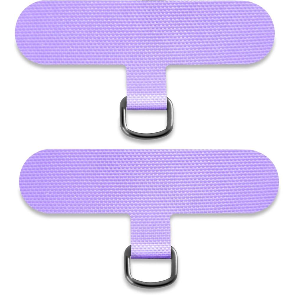 imageTACOMEGE Phone Tether Tab for iPhone Cell Phone Lanyard Patch Phone Strap Replacement Part for All Full Phone CasesPurple