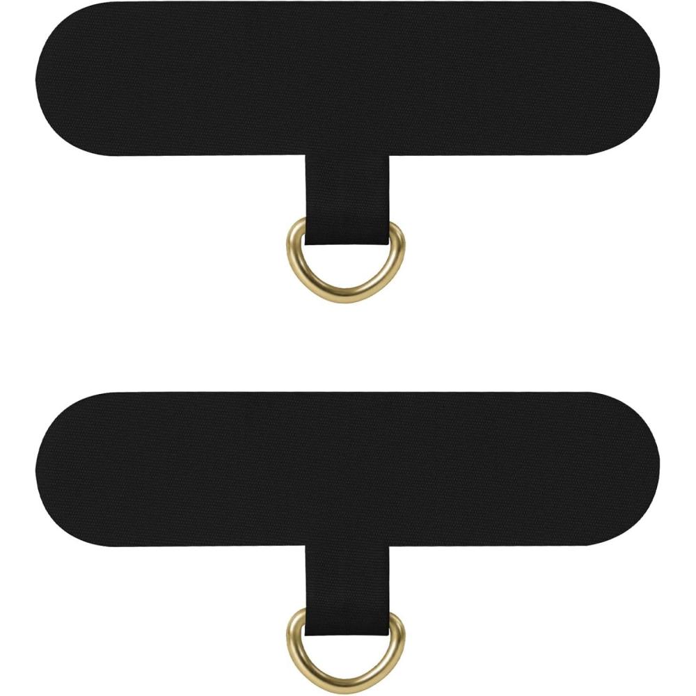 imagetakyu Phone Tether Tab 4 Pack Universal Phone Safety Tether Connector Without Adhesive Compatible for Most Smartphones Black2black