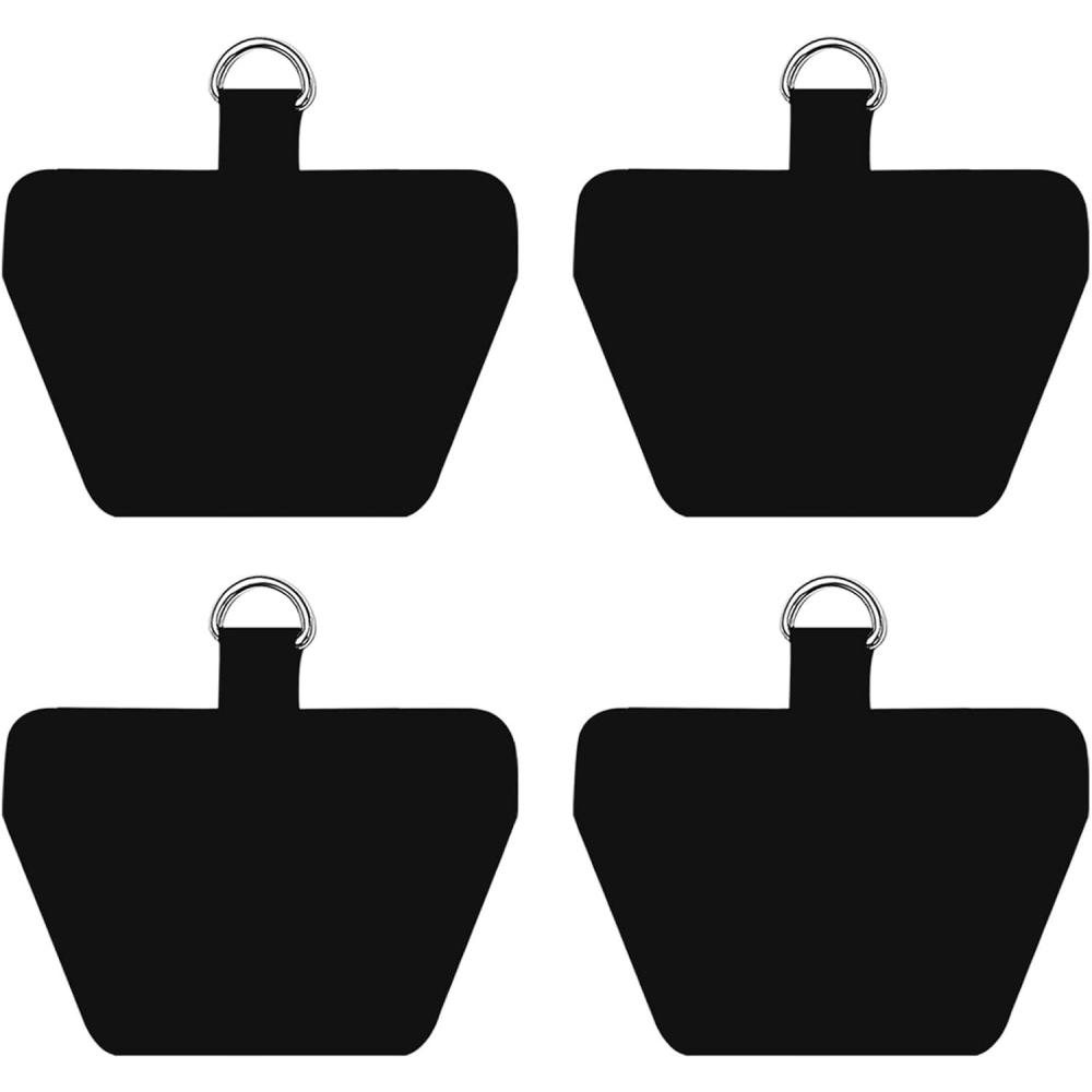 imagetakyu Phone Tether Tab 4 Pack Universal Phone Safety Tether Connector Without Adhesive Compatible for Most Smartphones BlackBlack X4