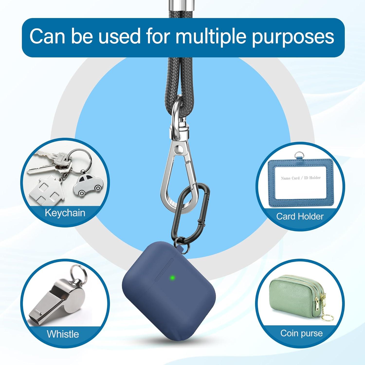 imagetakyu Phone Lanyard Soft Nylon Cell Phone Lanyard Crossbody Neck Adjustable Phone Strap with Tether Tabs Suitable for iPhone Android Smartphones