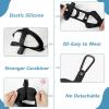 Shoe Holder for Backpack, takyu Elastic Silicone Shoe Holster with Backpack Clips for Sneaker Bag, Hang Extra Shoes Cleats Boots or Gear on Your Bag (Black）(Black+Black)