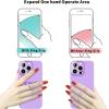 TACOMEGE Bling Glitter Phone Grip, Cat Cell Phone Ring Holder Stand Purple for Women Girls, Compatible with Smartphone, Tablet, E-Reader, Etc (PU) (Cat PU)(Cat PU)