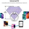 TACOMEGE Cell Phone Ring Holder for Women Grils, Phone Grips Stand for Smartphone Tablet Diamond Shape (Purple)