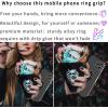 TACOMEGE Hand Phone Grip Holder, Evil Eye Phone Ring Stand Compatible with Smartphone, Tablet, E-Reader, Etc (PHGR-BK)(PHGR-BK)