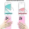 TACOMEGE Heart Cell Phone Ring Holder for Women Grils, Glittering Phone Grips Stand for Smartphone Tablet (Pink)(Pink)