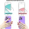 TACOMEGE Phone Grip Holder, Mushrooms Phone Ring Stand Compatible with Smartphone, Tablet, E-Reader, Etc Purple (Purple)(Purple)