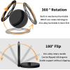 TACOMEGE Smooth Alloy Phone Ring Grip Holder, 360 Rotation Finger Ring Kickstand for iPhone, iPad, Samsung, and All Smartphones Tablets (PRG-B)(PRG-B)