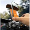 LISEN Bike Phone Holder, [Super Easy Install] Ultra Stable Motorcycle Phone Mount, Bicycle Handlebar Holder Mount for Adults Kids, Bike Bicycle Ebike Gear Accessories, for iPhone Samsung Google Pixel(Upgrade-Orange)