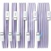 LISEN USB C Cable, 5-Pack [3.3/3.3/6.6/6.6/10FT] for iPhone 17 Charger Cord, 60W USB C to USB C Fast Charging Cable for iPhone 17 Air 16 15 Pro Max, Samsung Z Flip 7/S25/S24, Switch 2, iPad, MacBook(Purple)