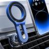 LISEN for MagSafe Car Mount, Magnetic Phone Holder for Car Air Vent Phone Holder [Strong Magnetic] Hands Free Cell Phone Holder Strong Clip Car Accessories fit iPhone 17 Pro Max 16 15 14 13(Blue)