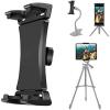 TACOMEGE 4.7-12.9” Tablet Ball Mount Clip for Gooseneck Stand, Large Tablet Clamp for ipad pro 12.9 (Ball Mount)(Ball Mount)