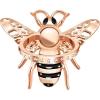 TACOMEGE Bee Cell Phone Ring Holder Gift for Girls Women, Crystal Finger Ring Kickstand Compatible with Smartphone, Tablet, E-Reader (Black)(Rose Gold)