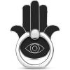 TACOMEGE Hand Phone Grip Holder, Evil Eye Phone Ring Stand Compatible with Smartphone, Tablet, E-Reader, Etc (PHGR-BK)(PHGR-BK)