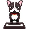 TACOMEGE Kawaii Puppy Dog Desktop Holder, Adorable Bulldog Bracke, Cute Cartoon Animal Cell Phone Stand for Desk, Compatible with All Smartphones (Coffee)(Coffee)