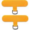 TACOMEGE Phone Tether Tab for iPhone, Cell Phone Lanyard Patch, Phone Strap Replacement Part for All Full Phone Cases (Pink)(Yellow)
