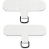 TACOMEGE Phone Tether Tab for iPhone, Cell Phone Lanyard Patch, Phone Strap Replacement Part for All Full Phone Cases (White)