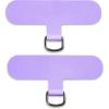 TACOMEGE Phone Tether Tab for iPhone, Cell Phone Lanyard Patch, Phone Strap Replacement Part for All Full Phone Cases(Purple)