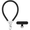 TACOMEGE Phone Wrist Strap With Tab for iPhone, Cell Phone Wristlet for Case, Key(Black)