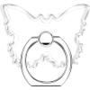 TACOMEGE Transparent Clear Butterfly Phone Ring Grips Holder, Finger Ring Stand for Cell Phone Tablet Case