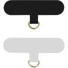 takyu Phone Tether Tab, 4 Pack Universal Phone Safety Tether Connector Without Adhesive Compatible for Most Smartphones (Black)(Bgray)