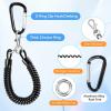 takyu 2PCS Phone Lanyard Tether with 4*Patch and 1*Carabiner for Travel Outdoor Hiking Cycling Climbing Skiing Compatible for iPhone Most Smartphones – White Purple(Tpublack)