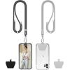 takyu Phone Lanyard, Soft Nylon Cell Phone Lanyard Crossbody Neck Adjustable Phone Strap with Tether Tabs Suitable for iPhone Android Smartphones