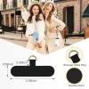 takyu Phone Tether Tab, 4 Pack Universal Phone Safety Tether Connector Without Adhesive Compatible for Most Smartphones (Black)(4black)