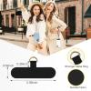 takyu Phone Tether Tab, 4 Pack Universal Phone Safety Tether Connector Without Adhesive Compatible for Most Smartphones (Black)(Bgray)