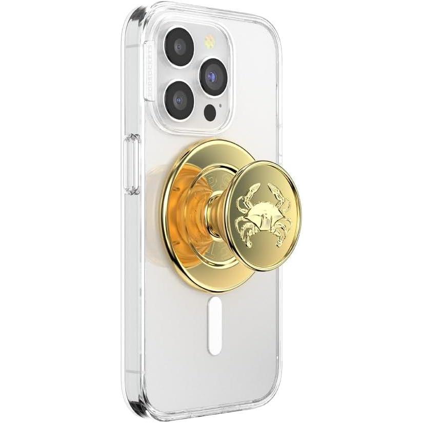 imagePopSockets Phone Grip for MagSafe with Kickstand Magnetic Stand Swappable Top Secure Hold for iPhone MagSafe Cases Phone ampamp Tablet Grip Cute PopSockets  Enamel Desert Gem BloomEnamel Dungeness