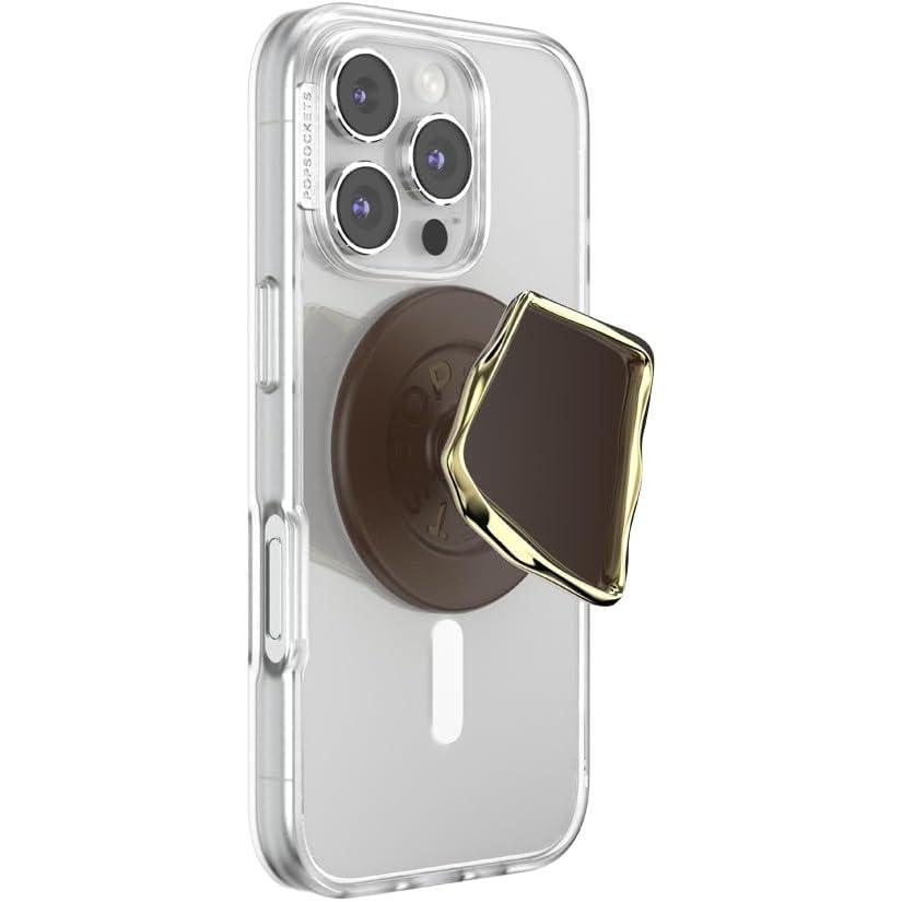 imagePopSockets Phone Grip for MagSafe with Kickstand Magnetic Stand Swappable Top Secure Hold for iPhone MagSafe Cases Phone ampamp Tablet Grip Cute PopSockets  Enamel Desert Gem BloomCocoa Cut