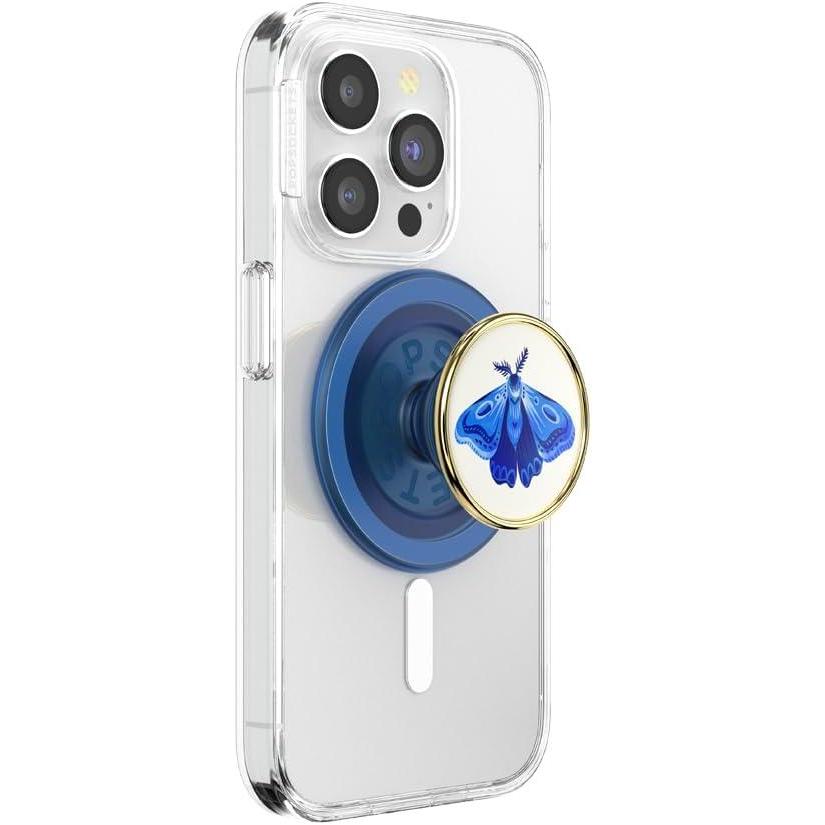 imagePopSockets Phone Grip for MagSafe with Kickstand Magnetic Stand Swappable Top Secure Hold for iPhone MagSafe Cases Phone ampamp Tablet Grip Cute PopSockets  Enamel Desert Gem BloomEnamel Gossamer