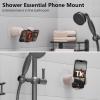 MiiKARE Shower/Mirror/Wall Phone Holder, Shower Phone Mount with 360 Degree Rotating, Universal Bathroom Accessories Phone Clamp for All Phones, Wall Phone Holder for Bathroom, Mirror, Kitchen – Pink