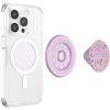 PopSockets Phone Grip for MagSafe with Kickstand, Magnetic Stand, Swappable Top, Secure Hold for iPhone MagSafe Cases, Phone & Tablet Grip – BonBon Femme Bot(Circus Regrind Sugar Plum)