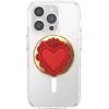 PopSockets Phone Grip for MagSafe with Kickstand, Magnetic Stand, Swappable Top, Secure Hold for iPhone MagSafe Cases, Phone & Tablet Grip, Cute PopSockets – Enamel Desert Gem Bloom(Sacred Heart)