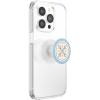 PopSockets Phone Grip for MagSafe with Kickstand, Magnetic Stand, Swappable Top, Secure Hold for iPhone MagSafe Cases, Phone & Tablet Grip, Cute PopSockets – Enamel Coconut Crème(Portofino Tile)