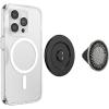 PopSockets Phone Grip for MagSafe with Kickstand, Magnetic Stand, Swappable Top, Secure Hold for iPhone MagSafe Cases, Phone & Tablet Grip, Cute PopSockets – Enamel Desert Gem Bloom(Hammered Sun Black)