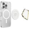 PopSockets Phone Grip for MagSafe with Kickstand, Magnetic Stand, Swappable Top, Secure Hold for iPhone MagSafe Cases, Phone & Tablet Grip, Cute PopSockets – Enamel Desert Gem Bloom(Horchata Cut)