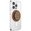 PopSockets Phone Grip for MagSafe with Kickstand, Magnetic Stand, Swappable Top, Secure Hold for iPhone MagSafe Cases, Phone & Tablet Grip, Cute PopSockets – Enamel Coconut Crème(Raising Cane)