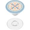 PopSockets Phone Grip for MagSafe with Kickstand, Magnetic Stand, Swappable Top, Secure Hold for iPhone MagSafe Cases, Phone & Tablet Grip, Cute PopSockets – Enamel Coconut Crème(Portofino Tile)