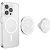 PopSockets Phone Grip for MagSafe with Kickstand, Magnetic Stand, Swappable Top, Secure Hold for iPhone MagSafe Cases, Phone & Tablet Grip, Cute PopSockets – Enamel Coconut Crème(Doily Life)
