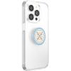 PopSockets Phone Grip for MagSafe with Kickstand, Magnetic Stand, Swappable Top, Secure Hold for iPhone MagSafe Cases, Phone & Tablet Grip, Cute PopSockets – Enamel Coconut Crème(Portofino Tile)