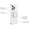 PopSockets Phone Grip for MagSafe with Kickstand, Magnetic Stand, Swappable Top, Secure Hold for iPhone MagSafe Cases, Phone & Tablet Grip, Cute PopSockets – Enamel Coconut Crème(Coco Creme)