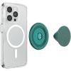 PopSockets Phone Grip for MagSafe with Kickstand, Magnetic Stand, Swappable Top, Secure Hold for iPhone MagSafe Cases, Phone & Tablet Grip, Cute PopSockets – Enamel Desert Gem Bloom(Enamel Hammered Fresh Pine)