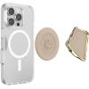 PopSockets Phone Grip for MagSafe with Kickstand, Magnetic Stand, Swappable Top, Secure Hold for iPhone MagSafe Cases, Phone & Tablet Grip, Cute PopSockets – Enamel Desert Gem Bloom(Latte Cut)
