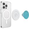 PopSockets Phone Grip for MagSafe with Kickstand, Magnetic Stand, Swappable Top, Secure Hold for iPhone MagSafe Cases, Phone & Tablet Grip, Cute PopSockets – Enamel Desert Gem Bloom(Accent Turquoise)