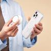 PopSockets Phone Grip for MagSafe with Kickstand, Magnetic Stand, Swappable Top, Secure Hold for iPhone MagSafe Cases, Phone & Tablet Grip, Cute PopSockets – Enamel Coconut Crème(Coco Creme)