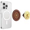 PopSockets Phone Grip for MagSafe with Kickstand, Magnetic Stand, Swappable Top, Secure Hold for iPhone MagSafe Cases, Phone & Tablet Grip, Cute PopSockets – Enamel Desert Gem Bloom(Sun Jewel Amber)